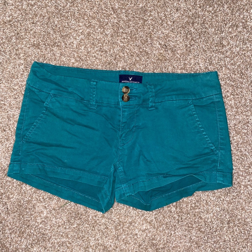American eagle stretch shortie shorts.